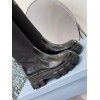 Prada high black patent leather boot