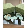 Gucci GG Green Canvas Heels