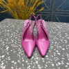 Louis Vuitton slingback pink heels