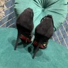 Christian Louboutin Black Mesh Follies Strass heels