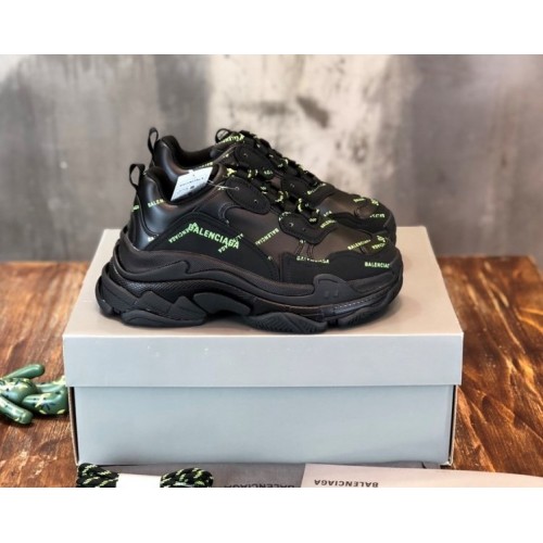 Balenciaga Triple S Green Logo Sneaker