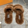 LV slippers with Fur