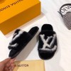 LV Slippers black