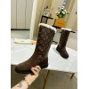 Louis Vuitton fur high boots