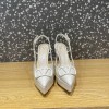 Valentino Garavani VLogo White Patent Slingback Heels 10cm