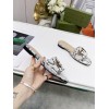 Gucci GG snake skin slippers