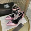 Versace pink patent leather heels