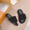 Louis Vuitton Black Pool Pillow Mules