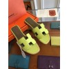 Hermes slippers Green