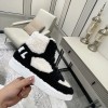 Chanel High Top Shearling Sneakers