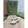 Gucci white heels