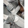 Dior silver slippers