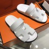 Hermes Chypre all white sandal