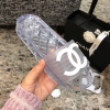 Chanel white slippers