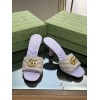 Gucci GG Purple Canvas Heels