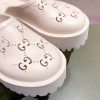 GUCCI Off-White Rubber GG Loafers