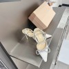 Mach & Mach white heels 10cm