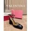 Valentino all black heels
