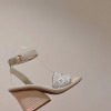 Louis Vuitton White Maia Wedge Sandals