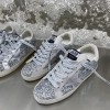 Golden Goose Super-Star all silver glittery sneakers