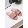 Gucci GG matelasse beige slide sandal