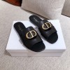 Dior 30 Montaigne gold slides/ heeled sandal