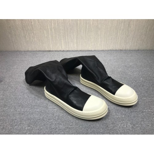 Rick Owens DRKSHDW Canvas High Top Leather 02