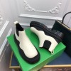 Bottega Veneta Short Boots in Black/ White