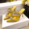 Manolo Blahnik Yellow Heeled Sandals