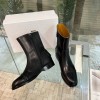 Dior Retro Pattern Cut Leather Boots 02