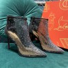 Christian Louboutin Black Constella 100 Crystal Boots
