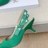 Dior J'adior Slingback Heels Green 6.5cm