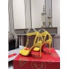 Christian Louboutin So Me 100 yellow leather heels