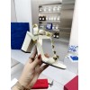 Valentino Garavani Roman Stud White Heeled Sandals 9cm