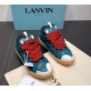 LANVIN Curb zigzag-laces blue sneakers
