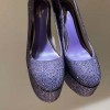 Valentino Garavani Purple Tan-Go Pump with Crystals 155mm Heels