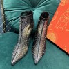Christian Louboutin Black Constella 100 Crystal Boots