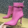 Valentino pink stud boot