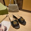 Gucci GG Matelasse Black Mules 5cm