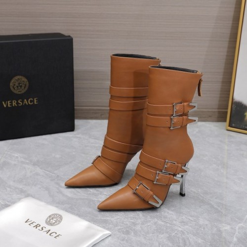 Versace brown boots