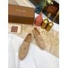 Lora Piana beige suede flats