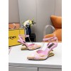 FENDI FIRST Fendace pink heels 9.5cm