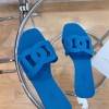 Hermes Aloha blue sandals