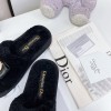 Dior black slippers