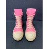 Rick Owens pink high sneakers 02