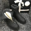 Chanel boots black / white