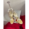 Christian Louboutin So Me 100 Gold Ankle Strap Heel