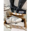 Golden Goose Super-Star silver glittery sneakers
