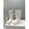 Balenciaga White Crocs High Boots