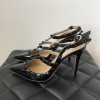 Valentino Black Patent Rockstud high heels